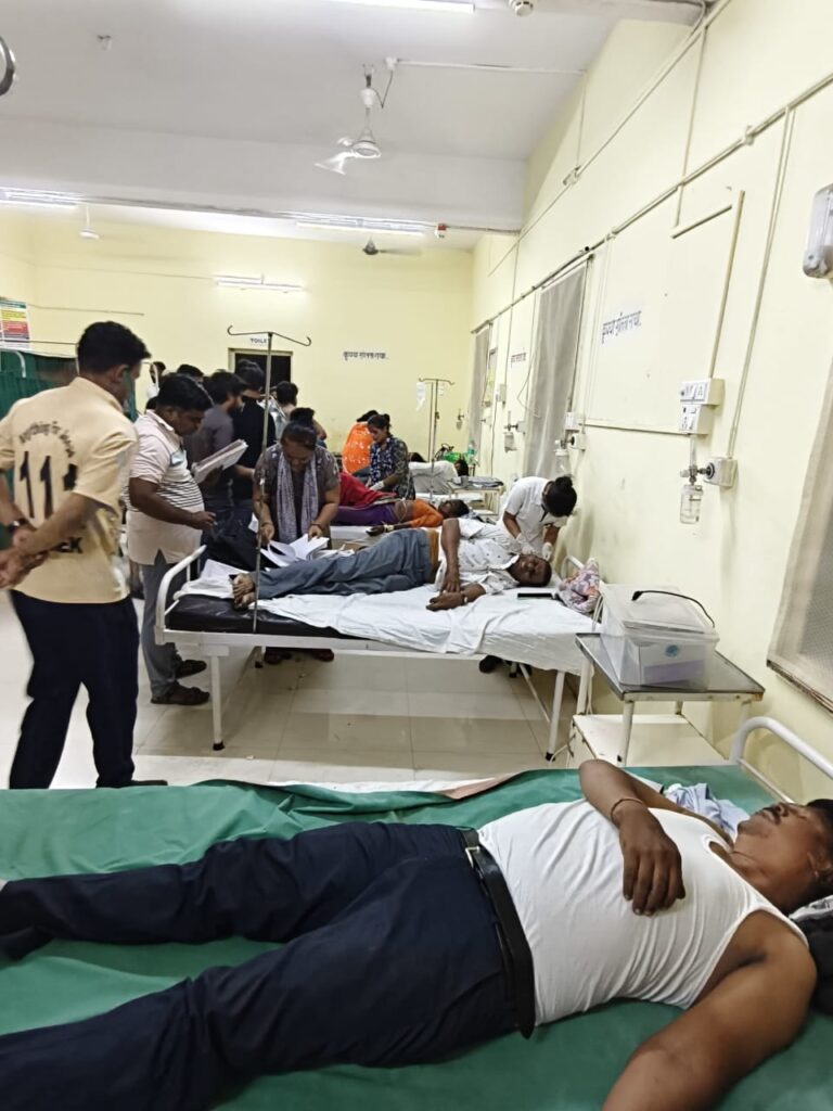 धुळे सुरत बसचा कोंडाईबारी घाटात भीषण अपघात; २५ जखमी, पाच गंभीर