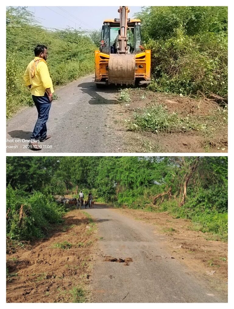 कळंबू – मुडी रस्ता मोकळा; भिकेश पाटील यांच्या पुढाकाराने वाहनधारकांना दिलासा.